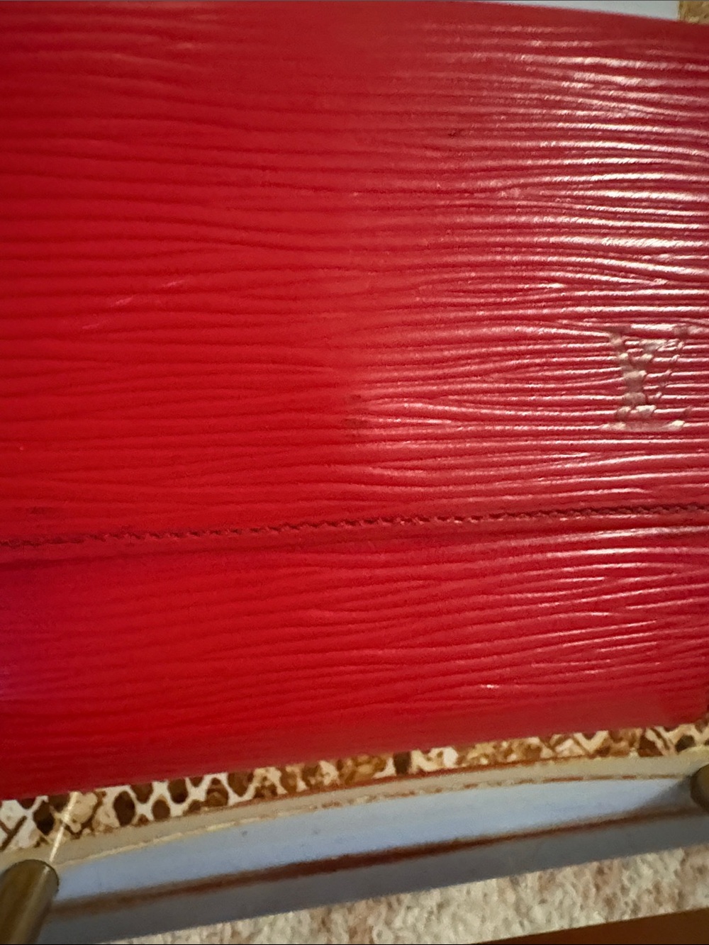 Louis Vuitton Red Epi Leather Wallet